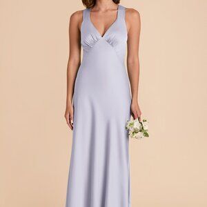 Selling Birdy Grey Veronica Dress (Matte Satin; Periwinkle Blue; Medium)